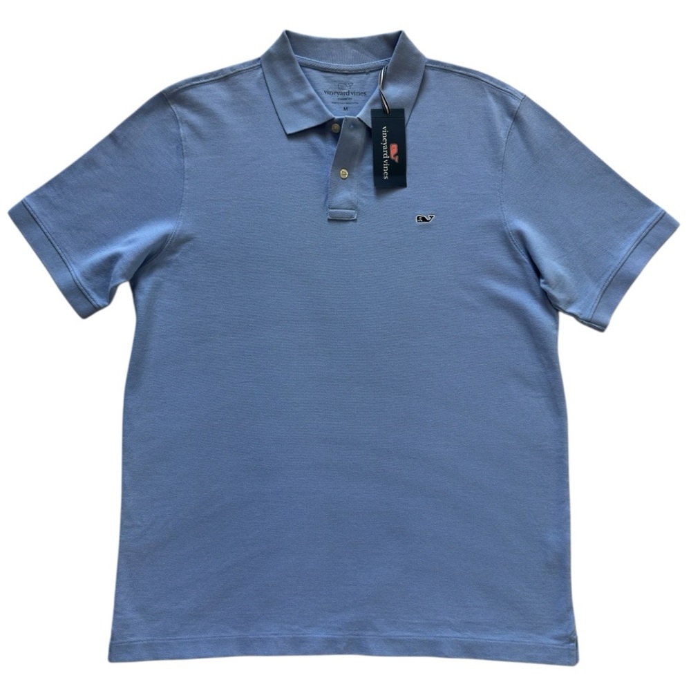 Vineyard Vines Mens Classic Pique Polo Hydrangea Size M